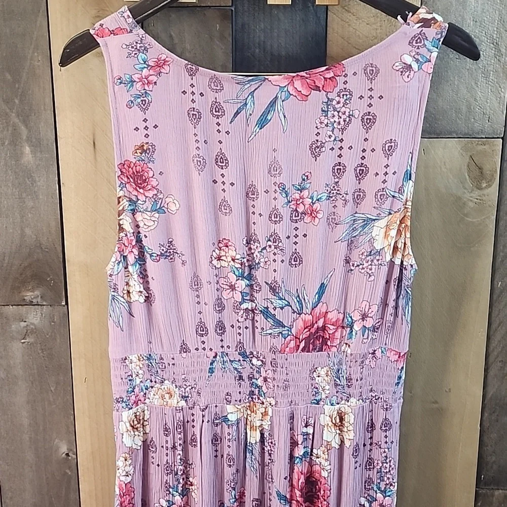 Knox Rose Floral Pink Maxi Dress SIZE L - Picture 7 of 8